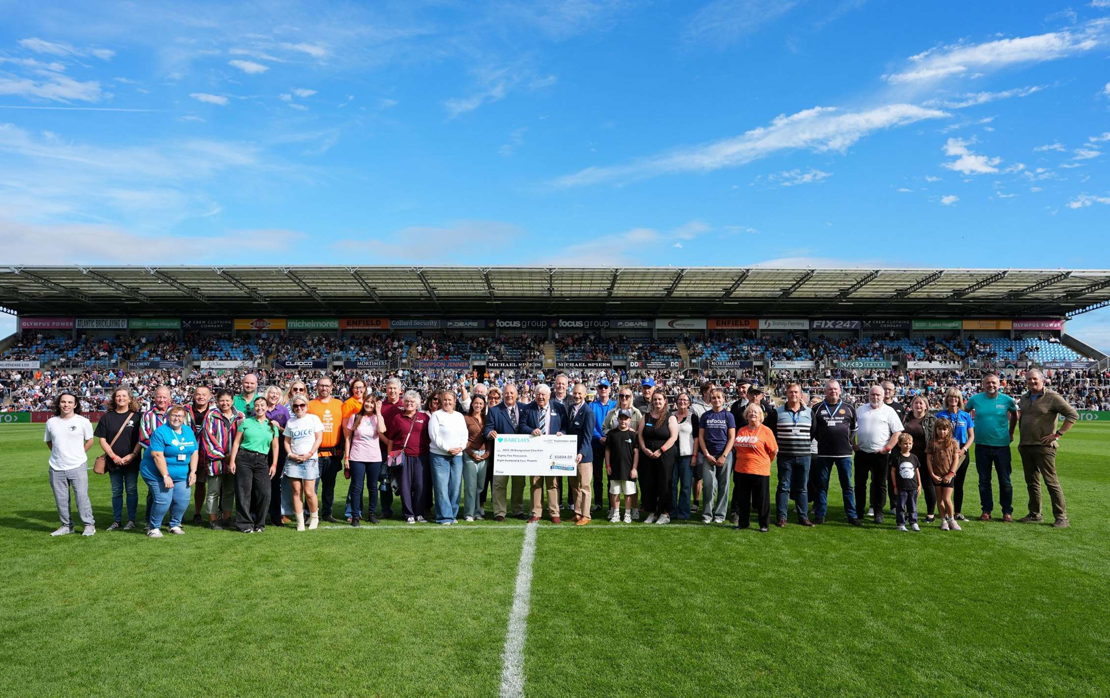 Exeter Chiefs donate £1,400